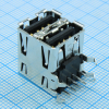 1903815-1 USB-коннектор STD 2.0 USB A 4P угловой 2 ряда TE Connectivity pe549968 фото