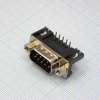 DS1037-09MNAKT74-0CC Разъем D-Sub, вилка 9 контактов угловая на плату 7,2мм, черный изолятор CONNFLY pe24145 фото