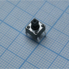 DTS-644K-V Кнопка тактильная 50мА 12В 6 х 6 х 7.3 200000 циклов черная 100гр DPT pe106581 фото