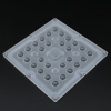 ALHB100D28LED90G Групповая линза на 28 светодиодов , диаграмма 90° , 100x100мм, PC ASAHI OPTICS pe820055 фото