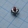 DTS-644R-V Кнопка тактильная 50мА 12В 6 х 6 х 7.3 100000 циклов красная 260гр DPT pe106583 фото
