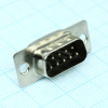 DS1033-09MBNSISS Разъем D-Sub, вилка 9 контактов под пайку, черный изолятор CONNFLY pe317787 фото