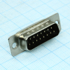DS1033-15MBNSISS Разъем D-Sub, вилка 15 контактов под пайку, черный изолятор CONNFLY pe317789 фото