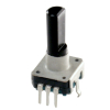 PEC12R-4125F-S0012 Энкодер PEC12, 12 щелчков, 12 импульсов, пластмассовый вал с лыской 25мм, горизонтальные выводы, 10мА, питание 5В BOURNS pe308830 фото