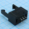 DS1013-01-06SSiB-B IDC разъем, вилка на плату прямая двухрядная 6pin(2x3), шаг 2.54мм с фиксатором CONNFLY pe482144 фото