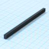 DS1026-02-1X40S8BR Разъем штыревой однорядный, розетка угловая на плату 40 контактов, шаг 2.0мм CONNFLY pe391265 фото