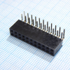 DS1024-2X11R2 Гнездо на плату угловое 2x11 конт., шаг 2.54 мм., длина 8.5мм CONNFLY pe339299 фото