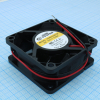YDM6025B12F Вентилятор 12В 60х60x25 B, 1.56W, 5000 об/мин, 43.3м3/час, 37.7дБ, подшипник качения, тип вывода - провод YCCFAN pe528998 фото