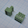 15EDGK-3.5-04P-14-00A(H) Разъемный клеммный блок, 4 контакта. Серия 15EDGK-3.5 Degson pe90728 фото