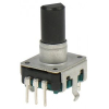 PEC12R-4225F-S0024 Энкодер PEC12, 24 щелчка, 24 импульса, пластмассовый вал с лыской 25мм, с кнопкой, горизонтальные выводы BOURNS pe19562 фото
