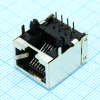 DS1126-S80BP Розетка 8P8C (RJ45) на плату угловая полностью экранированная CONNFLY pe506732 фото