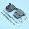 KLS1-DB-15P-L-G Кожух для разъема D-Sub 15pin с удлиненными винтами, пластик KLS pe301421 фото