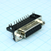 DS1037-15FNAKT74-0CC Разъем D-Sub, розетка 15 контактов угловая на плату 7,2мм, черный изолятор CONNFLY pe317805 фото