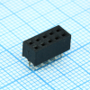 DS1026-05-2X5S8BV Гнездо на плату 2x5 конт., шаг 2.00мм, высота 4.3мм, позолоч. CONNFLY pe391277 фото
