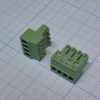15EDGK-3.81-04P-14-00A(H) Разъемный клеммный блок, 4 контакта. Серия 15EDGK-3.81 Degson pe90738 фото