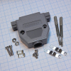 DS1045-25AP1L1-A Кожух для D-SUB разьема 25 контактов с удлиненными винтами, пластик, серый CONNFLY pe339315 фото