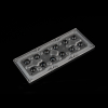 ALHB173D12LED90GR Групповая прямоугольная линза 2x6 на 12 светодиодов 3030/3535/5050, эфф=93%, 90°(круг), 173x71.4мм H:11,4мм, PMMA ASAHI OPTICS pe528244 фото