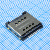 DS1138-03-08SS4BSR Сдвоенный разъем под SIM Card (2xSIM) H=3.0mm SMT CONNFLY pe522868 фото
