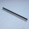 DS1022-1X40RUF11-B Соединитель штыревой, вилка на плату однорядная угловая, 40pin(1x40), шаг 2.54мм (A=3.00mm, B=6.00mm, C=6.00mm), тип - U CONNFLY pe317814 фото