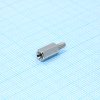 H-L1000-1600-5-03-1N1W Стойка латунная никелированная шестигранная М3 отверстие-винт, L= 10мм CONNFLY pe355959 фото