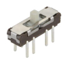 SSSS223600 Переключатель движковый вертикальный две группы (ON-ON-ON), 0.3A 6VDC, высота движка 2мм, 10000циклов ALPS pe328314 фото