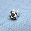 DTSA-62N-V Кнопка тактильная 6х6мм угловая h=1.3мм усилие нажатия 160гр 0.05A 12В монтаж в отверстие DPT pe328572 фото