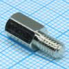H-L0800-1400-5-04-1N1W Стойка латунная никелированная шестигранная М4 отверстие-винт, L= 8мм CONNFLY pe542844 фото