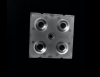 ALHB50D4LED5050T30G Групповая квадратная линза 2x2 на 4 светодиода 5050/3535/3030 эфф=90%, ~30°, 50x50мм H:7.5мм PC ASAHI OPTICS pe521342 фото