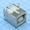 DS1099-WN0 Разъем USB B розетка угловая на плату, белый изолятор, монтаж в отверстия CONNFLY pe522881 фото
