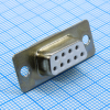 DS1033-09FWNSISS-CT Разъем D-Sub, розетка 9 контактов под пайку, белый изолятор CONNFLY pe552074 фото