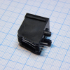 KLS12-143-4P4C-W-1-01 PCB Modular Jack 57 Series,4P4C,With Panel,Black,Fu