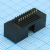 DS1064-16-20V8BB-3A Разъем штыревой двухрядный, вилка прямая на плату 20 контактов 2х10, шаг 1.27мм, межрядное расстояние 2.54мм CONNFLY pe549777 фото
