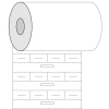 brd236797 BPT-105-7599 вставка для контейнеров, материал В-7599, белый матовый полиэтилен, размер 8х15мм, 5000 шт. в рул. BRADY pe964498 фото