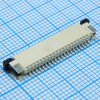 DS1020-07-20VBT1B-R Разъем FPC 20 конт. шаг 1.00 мм SMT ZIF, поверхн. монтаж на плату, горизонт. (с нулевым усил., верхние 
