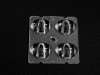 ALST50D4LED5050T3M Групповая квадратная линза 2x2 на 4 светодиода 5050/3535 эфф=93% диаграмма T3, 50x50мм ASAHI OPTICS pe521619 фото