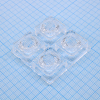 AJST50D4LED2050G Групповая квадратная линза 2x2 на 4 светодиода 3535/3030 эфф=93%, 20°x50°, 50x50мм H:11.2мм, PMMA ASAHI OPTICS pe1065366 фото
