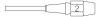 XDS 2 desoldering tip 3.0x5.3   L 10.5mm Weller pe826264 фото