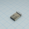 480370001 Разъем USB, тип A, USB 2.0, вилка, 4 контакта, угловой, DIP монтаж Molex pe407195 фото