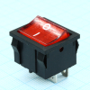 MIRS-201A-4C3-R/B Переключатель с подсветкой ON-OFF (10A 125VAC, 6A 250VAC, 15A 12VDC) DPST 4P Jietong pe428699 фото