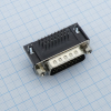 DS1038-26MBNSIA74-0CC Разъем D-Sub высокой плотности, вилка 26 контактов угловая на плату, черный изолятор CONNFLY pe355740 фото