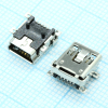 1734035-2 Разъем Mini USB, Тип B, USB 2.0, розетка угловая, 5 контактов, SMD TE Connectivity pe320672 фото