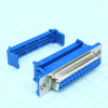 DS1036-25FPU2PX-YT Разъем D-Sub IDC, розетка 25 контактов на плоский кабель с защелкой, синий изолятор CONNFLY pe322721 фото