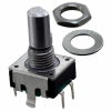 PEC11R-4215F-S0024 Энкодер PEC11, 24 щелчка, 24 импульса, металлический вал с лыской 15мм, с кнопкой, горизонтальные выводы, крепление на гайку 7мм BOURNS pe61601 фото