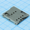 SIM7100-6-1-15-00-A Разъем микро SIM карты 6 контактов шаг 1.27мм угловой SMD лента на катушке GCT pe551586 фото