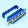 DS1036-37FPU2PX-YT Разъем D-Sub IDC, розетка 37 контактов на плоский кабель с защелкой, синий изолятор CONNFLY pe322723 фото