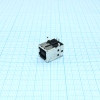 DS1099-BN0 Разъем USB B розетка угловая на плату, черный изолятор, монтаж в отверстия CONNFLY pe517284 фото