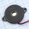 TFM-01 Пьезоизлучатель 75db/12v/3.5mA d=30  1.3kHz гибкие выводы EAST pe30635 фото