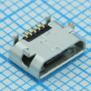 1050171001 Разъем Micro USB тип B, USB 2.0,  5 контактов шаг 0.65мм угловой SMD 5 терминалов 1 порт лента на катушке Molex pe364715 фото