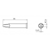 XT BSC soldering tip chisel 0.25 mm Weller pe855213 фото