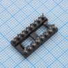DS1001-01-16BT1NSF6S-JKB DIP-панель цанговая под микросхему 16pin, шаг 2.54мм, ширина 7.62мм, 3А, -40 +105С CONNFLY pe523182 фото